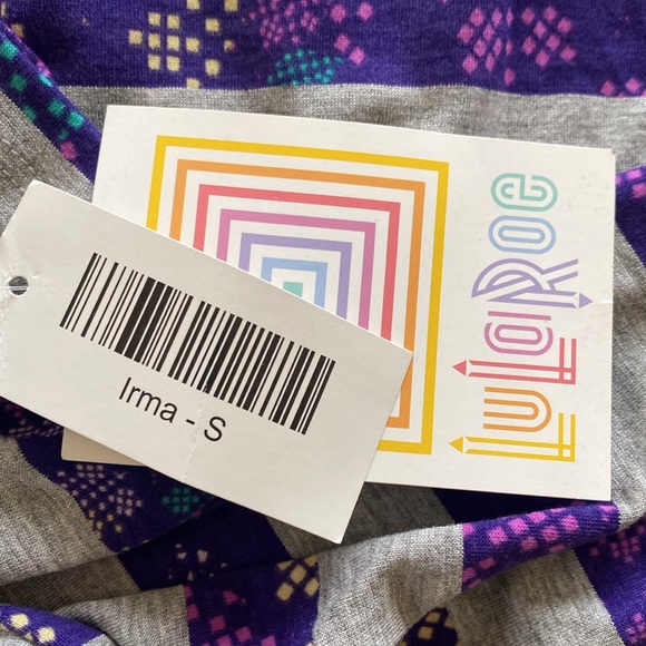 LuLaRoe “IRMA” HIGH-LOW TUNIC OVERSIZED TOP SIZE SMALL 🌟NWT🌟 - Picture 8 of 11